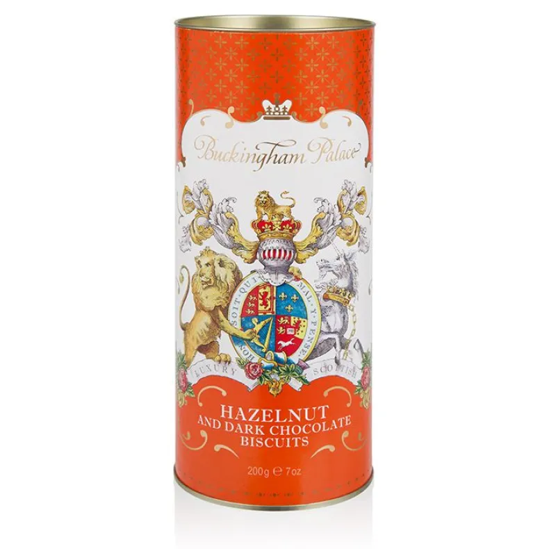 Buckingham Palace Hazelnut And Chocolate Chip Biscuit Tube