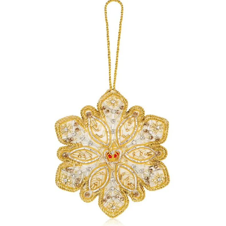 Buckingham Palace Crystal Snowflake Decoration