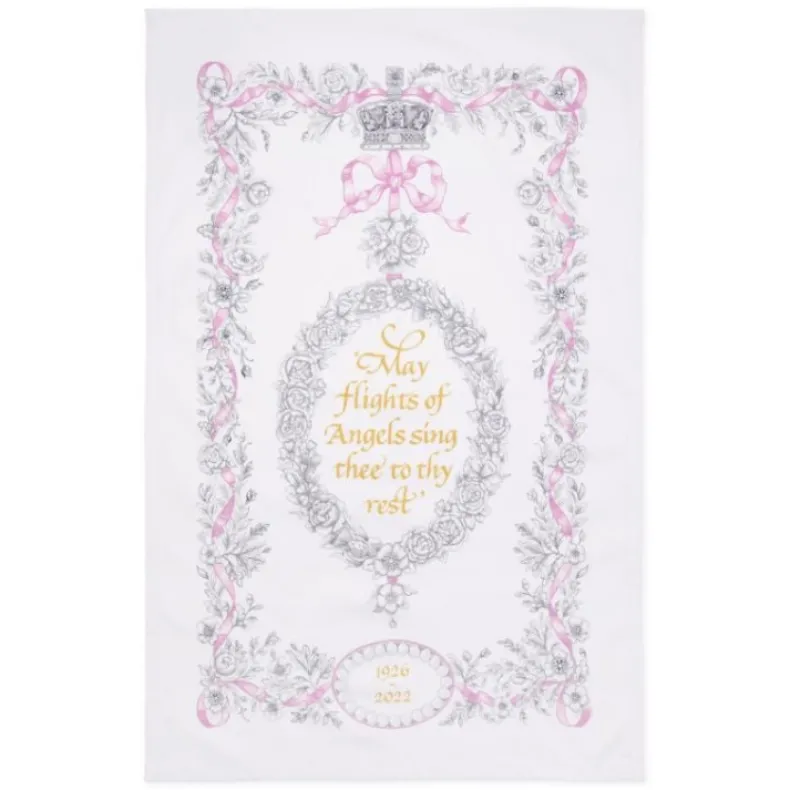 Queen Elizabeth Ii Commemorative Tea Towel