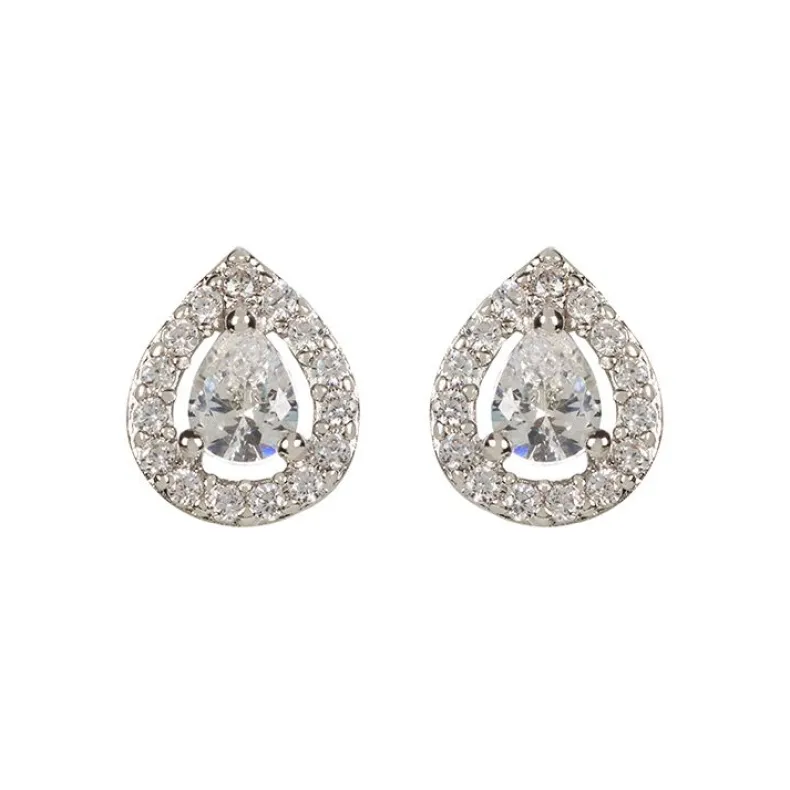 Silver Teardrop Earrings