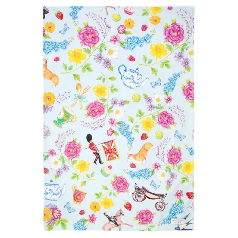 The Summertime Blue Tea Towel