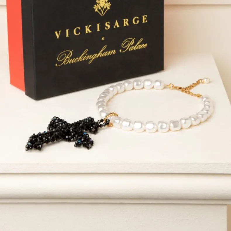 Vicki Sarge Black Cross Necklace